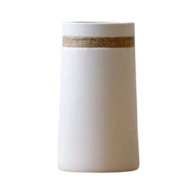 The Southern Atelier – Modern White Vase - The Southern AtelierSKU_1758022814696_135