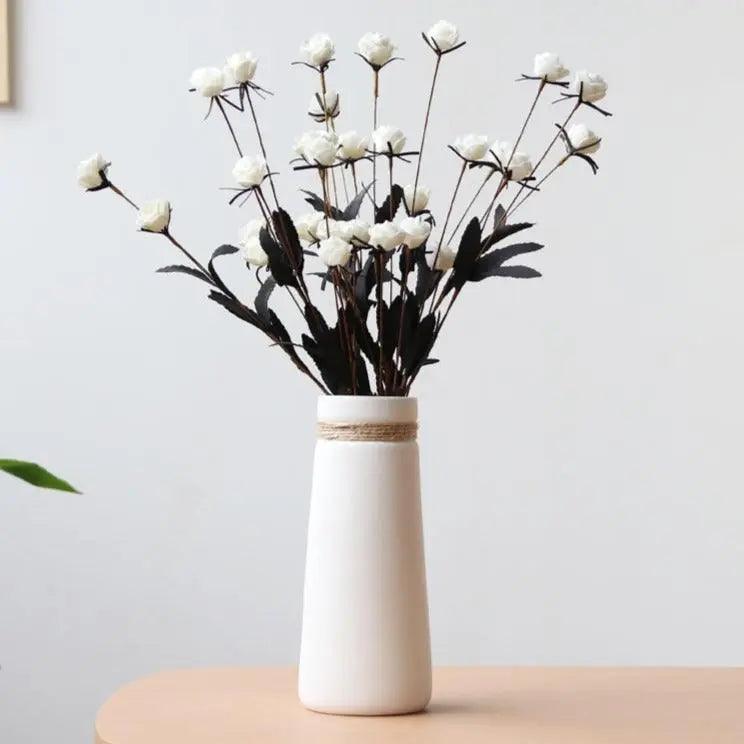 The Southern Atelier – Modern White Vase - The Southern AtelierSKU_1758022814696_86