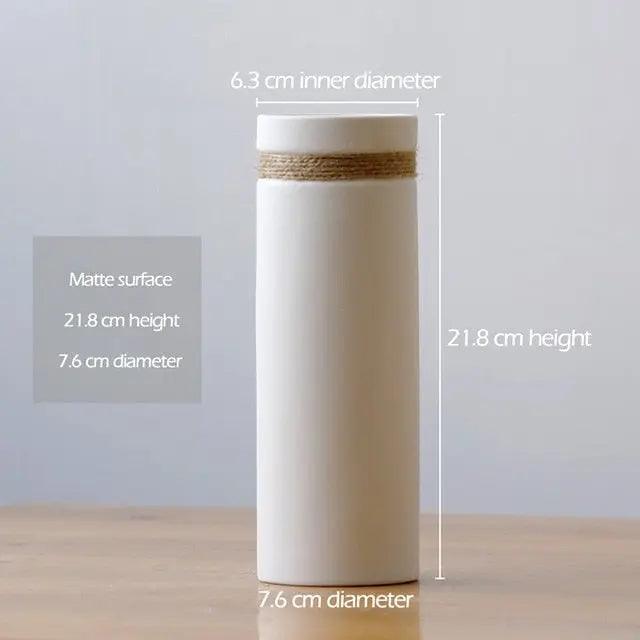 The Southern Atelier – Modern White Vase - The Southern AtelierSKU_1758022814696_86
