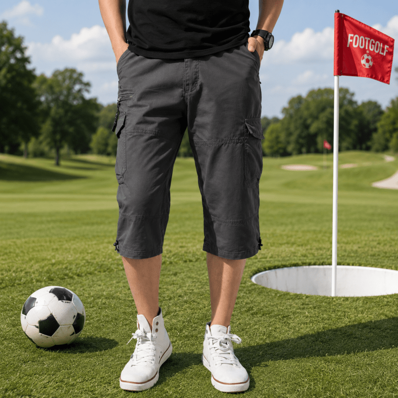 The Southern Atelier - Molecule Three-Quarter Cargo Shorts in Stretch Water-Repellent Fabric for Everyday Wear - The Southern AtelierSKU_1784316937224_256