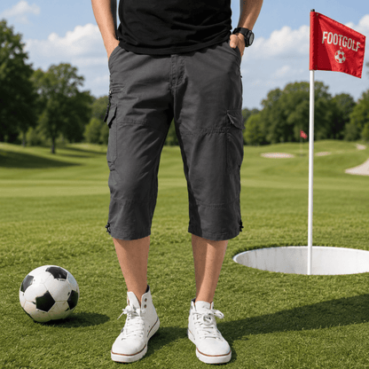 The Southern Atelier - Molecule Three-Quarter Cargo Shorts in Stretch Water-Repellent Fabric for Everyday Wear - The Southern AtelierSKU_1784316937224_256