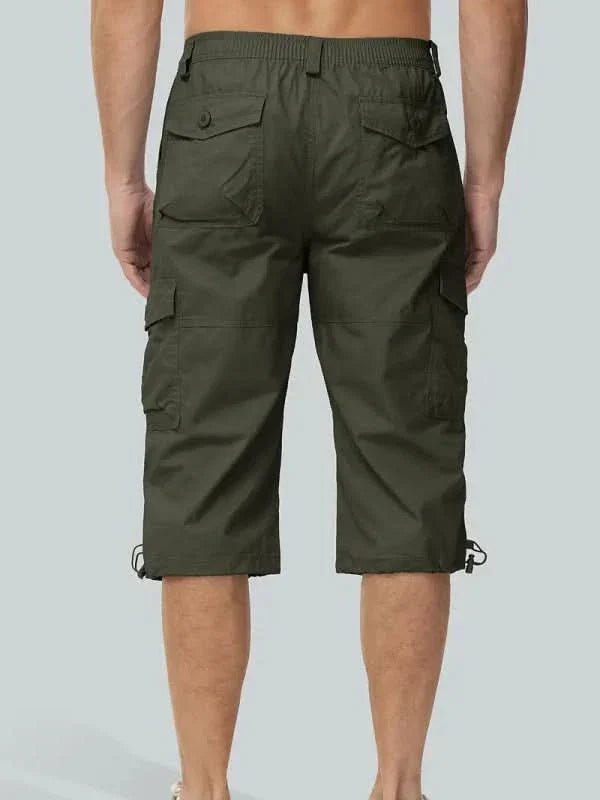 The Southern Atelier - Molecule Three-Quarter Cargo Shorts in Stretch Water-Repellent Fabric for Everyday Wear - The Southern AtelierSKU_1784316937224_256