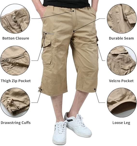 The Southern Atelier - Molecule Three-Quarter Cargo Shorts in Stretch Water-Repellent Fabric for Everyday Wear - The Southern AtelierSKU_1784316937224_256