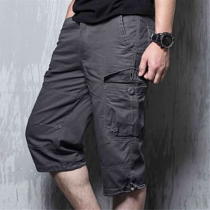 The Southern Atelier - Molecule Three-Quarter Cargo Shorts in Stretch Water-Repellent Fabric for Everyday Wear - The Southern AtelierSKU_1784316937224_256