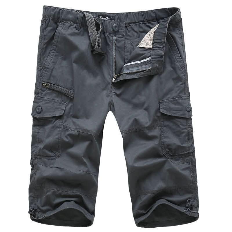 The Southern Atelier - Molecule Three-Quarter Cargo Shorts in Stretch Water-Repellent Fabric for Everyday Wear - The Southern AtelierSKU_1784316937224_256
