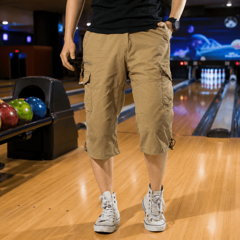 The Southern Atelier - Molecule Three-Quarter Cargo Shorts in Stretch Water-Repellent Fabric for Everyday Wear - The Southern AtelierSKU_1784316937224_872