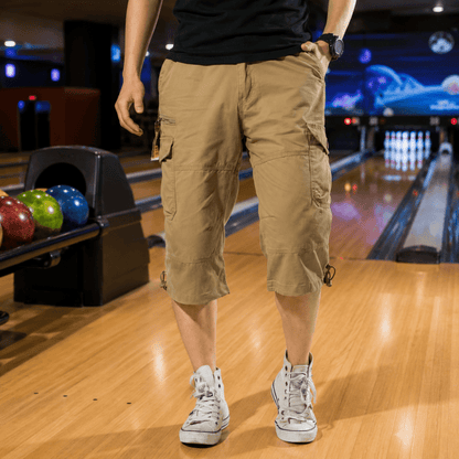The Southern Atelier - Molecule Three-Quarter Cargo Shorts in Stretch Water-Repellent Fabric for Everyday Wear - The Southern AtelierSKU_1784316937224_872