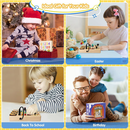 The Southern Atelier - Montessori LED Busy Board with 27 Lights and 10 Switches for Sensory Play Ages 1–6 - The Southern AtelierSKU_1786566156611_378