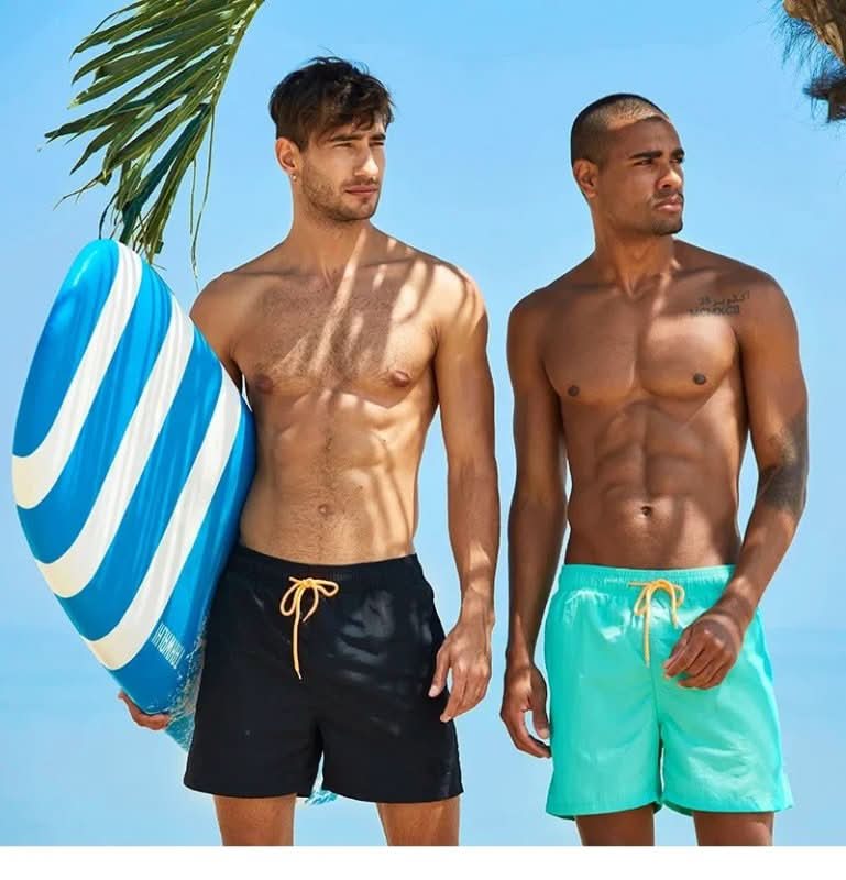 The Southern Atelier - Mykonos Swim Shorts in Breathable Cotton Blend with Mesh Lining for Pool and Beach - The Southern AtelierSKU_1784316746998_759
