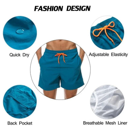 The Southern Atelier - Mykonos Swim Shorts in Breathable Cotton Blend with Mesh Lining for Pool and Beach - The Southern AtelierSKU_1784316746998_759