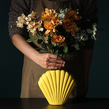 The Southern Atelier – Nordic Morandi Shell Vase - The Southern AtelierSKU_1757776098963_677