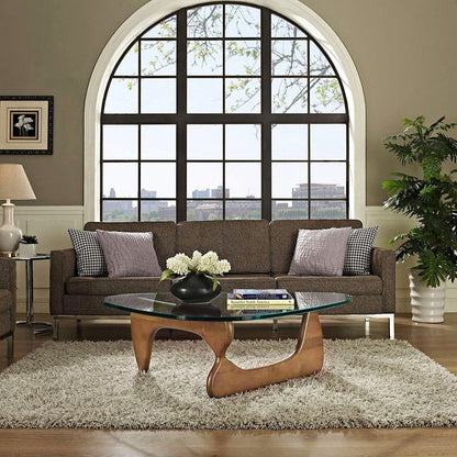 The Southern Atelier – Nordic Wood Glass Coffee Table - The Southern AtelierSKU_1754143256834_674