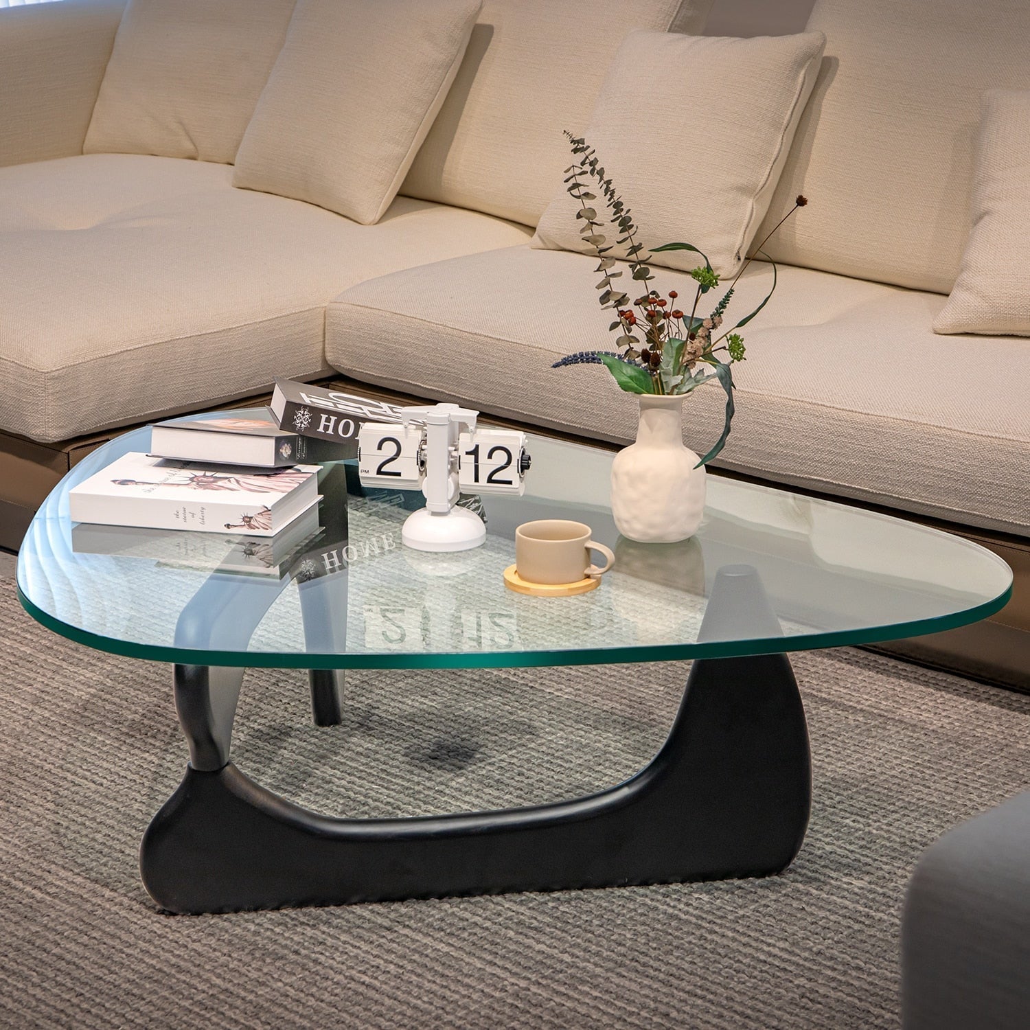 The Southern Atelier – Nordic Wood Glass Coffee Table - The Southern AtelierSKU_1754143256834_674