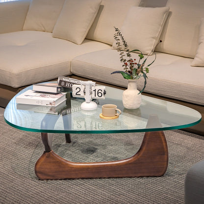 The Southern Atelier – Nordic Wood Glass Coffee Table - The Southern AtelierSKU_1754143256834_756