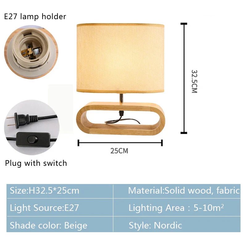 The Southern Atelier – Nordic Wooden LED Lamp - The Southern AtelierSKU_1754206861437_529