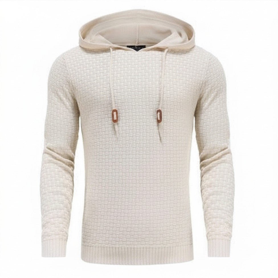 The Southern Atelier - Obsidian Tailored - Fit Hoodie in Waffle - Textured Stretch Fabric for Comfortable Everyday Wear - The Southern AtelierSKU_1778870033923_232