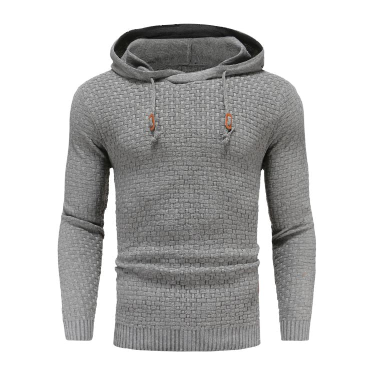 The Southern Atelier - Obsidian Tailored - Fit Hoodie in Waffle - Textured Stretch Fabric for Comfortable Everyday Wear - The Southern AtelierSKU_1778870033923_232
