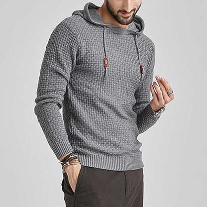The Southern Atelier - Obsidian Tailored - Fit Hoodie in Waffle - Textured Stretch Fabric for Comfortable Everyday Wear - The Southern AtelierSKU_1778870033923_4