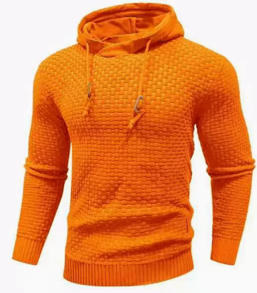 The Southern Atelier - Obsidian Tailored-Fit Hoodie in Waffle-Textured Stretch Fabric for Comfortable Everyday Wear - The Southern AtelierSKU_1778870033923_4
