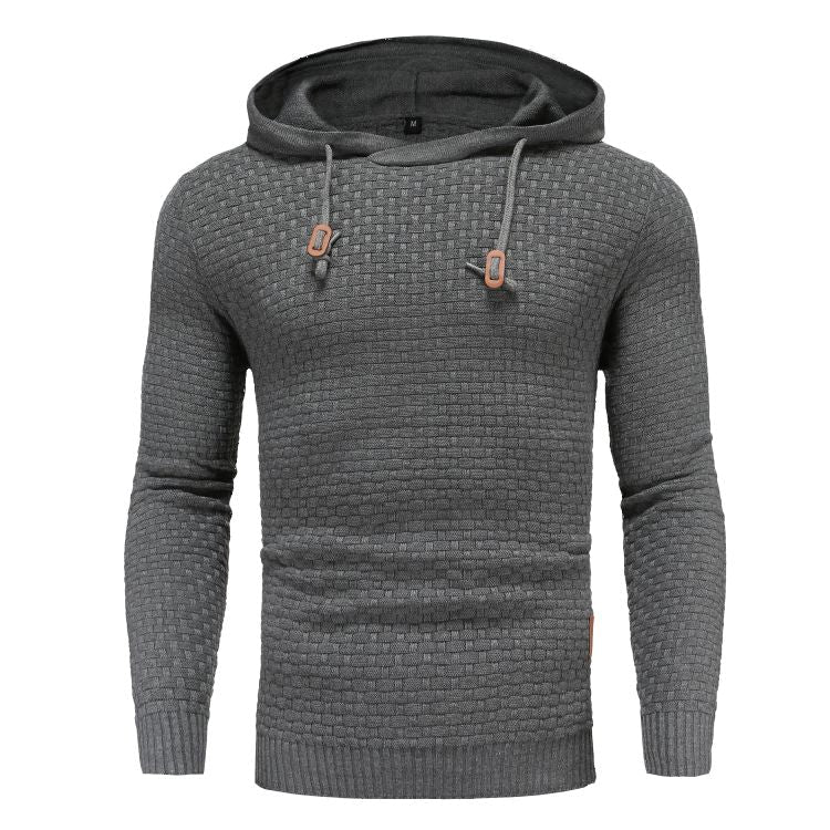 The Southern Atelier - Obsidian Tailored - Fit Hoodie in Waffle - Textured Stretch Fabric for Comfortable Everyday Wear - The Southern AtelierSKU_1778870033923_4