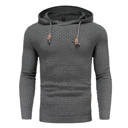 The Southern Atelier - Obsidian Tailored - Fit Hoodie in Waffle - Textured Stretch Fabric for Comfortable Everyday Wear - The Southern AtelierSKU_1778870033923_4