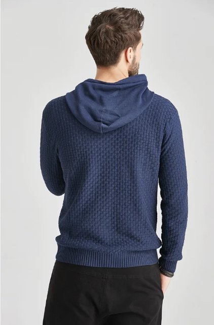 The Southern Atelier - Obsidian Tailored - Fit Hoodie in Waffle - Textured Stretch Fabric for Comfortable Everyday Wear - The Southern AtelierSKU_1778870033923_4