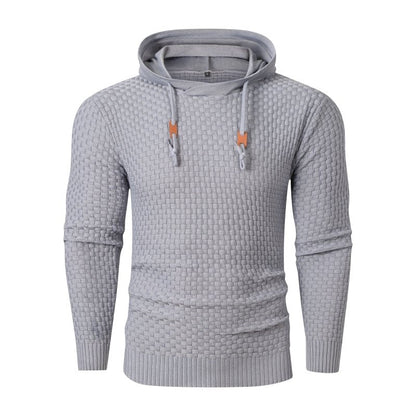 The Southern Atelier - Obsidian Tailored - Fit Hoodie in Waffle - Textured Stretch Fabric for Comfortable Everyday Wear - The Southern AtelierSKU_1778870033923_716