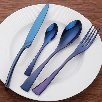 The Southern Atelier – Oceano Luxury Stainless - Steel Cutlery Set with Ocean - Blue Accents - The Southern AtelierSKU_1758918610770_407