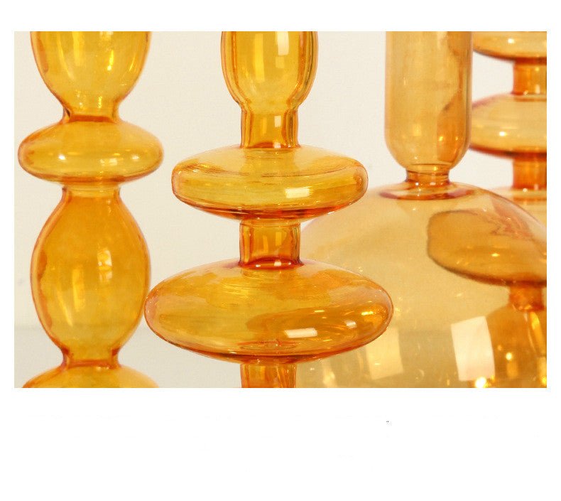 The Southern Atelier – Orange Glass Candle Holders - The Southern AtelierSKU_1755802915298_37