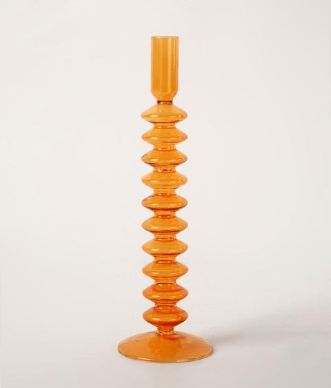 The Southern Atelier – Orange Glass Candle Holders - The Southern AtelierSKU_1755802915298_706