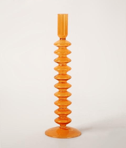 The Southern Atelier – Orange Glass Candle Holders - The Southern AtelierSKU_1755802915298_706