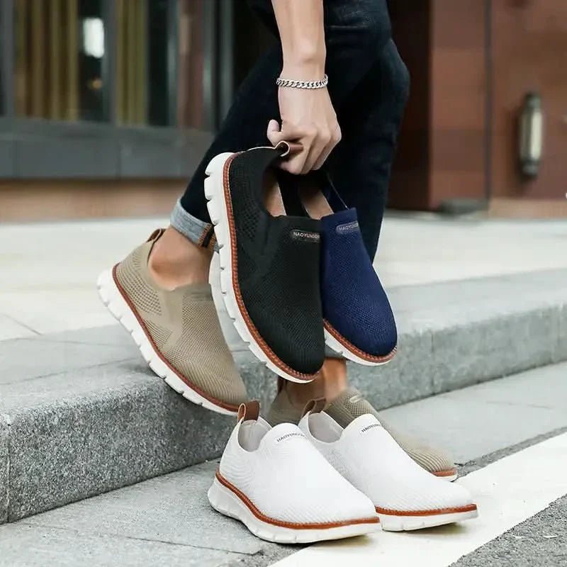 The Southern Atelier - Osara Lightweight Slip-On Trainers in Breathable Mesh for Walking and Travel - The Southern AtelierSKU_1784316717118_916