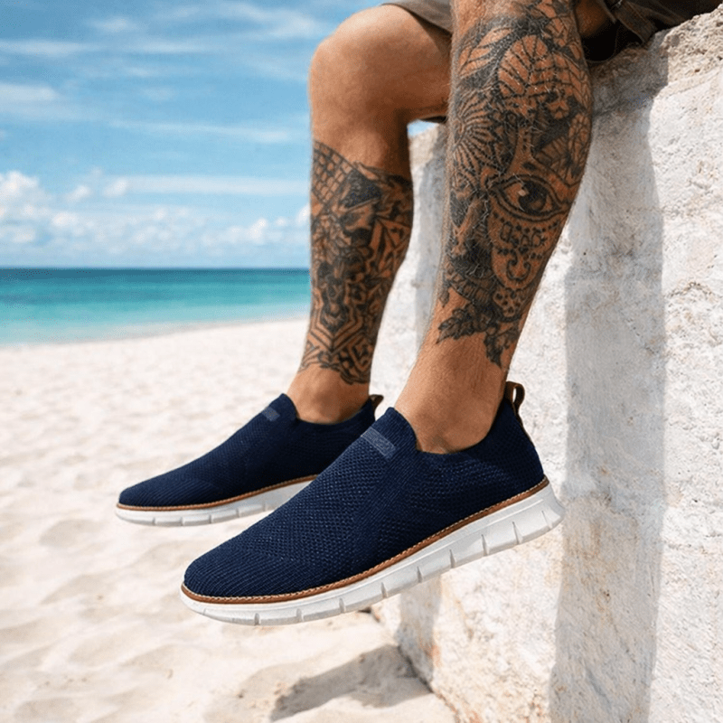 The Southern Atelier - Osara Lightweight Slip-On Trainers in Breathable Mesh for Walking and Travel - The Southern AtelierSKU_1784316717118_916