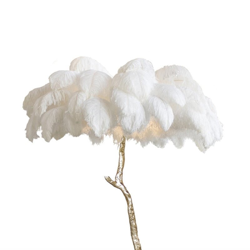The Southern Atelier – Ostrich Feather Floor Lamp - The Southern AtelierSKU_1754143559503_313