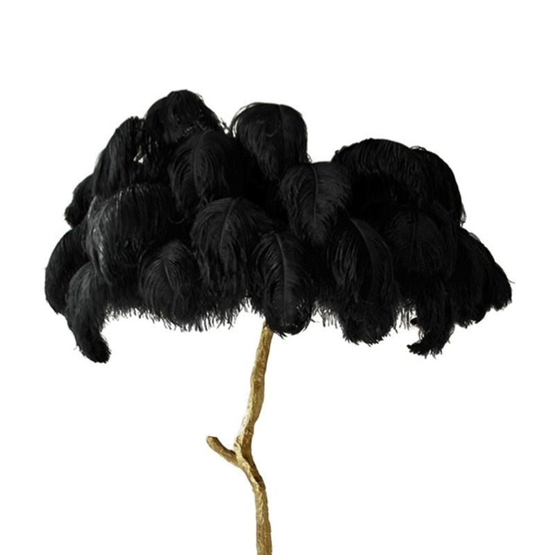 The Southern Atelier – Ostrich Feather Floor Lamp - The Southern AtelierSKU_1754143559503_688