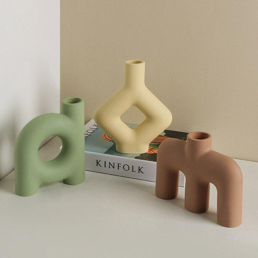 The Southern Atelier - Pastel Abstract Ceramic Vases - The Southern AtelierSKU_1755802851078_308
