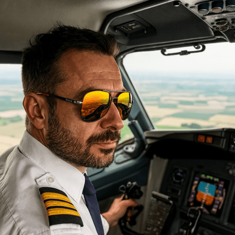 The Southern Atelier - Polarised Aviator Sunglasses with Impact - Resistant Lenses for Glare - Free Clarity - The Southern AtelierSKU_1778870250060_644
