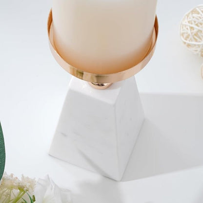 The Southern Atelier – Pyramid Gold Marble Holder - The Southern AtelierSKU_1755202250394_657