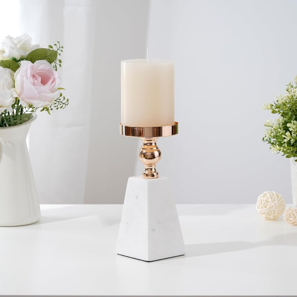 The Southern Atelier – Pyramid Gold Marble Holder - The Southern AtelierSKU_1755202250394_657