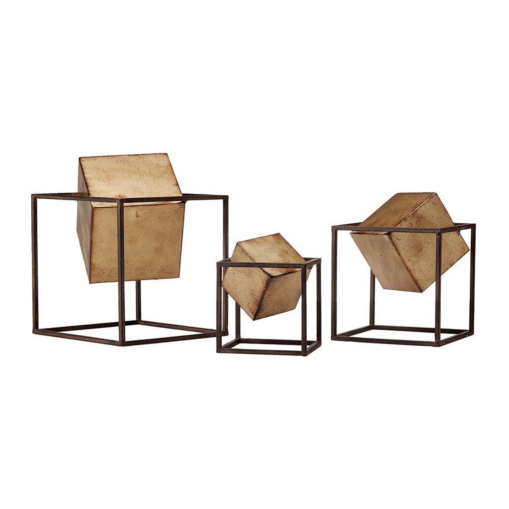 The Southern Atelier – Quad Gold Cube Decor Set - The Southern AtelierSKU_1755802841754_458