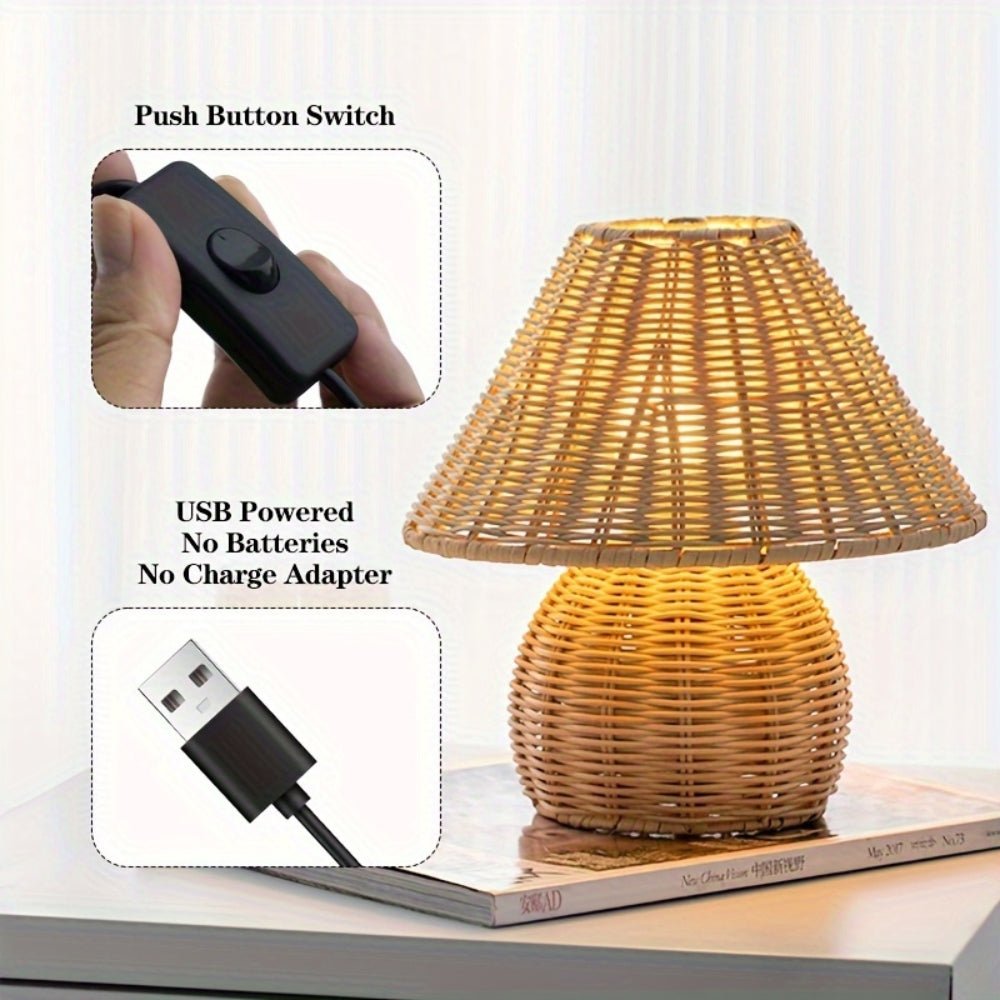 The Southern Atelier – Rattan Lamp - The Southern AtelierSKU_1755202180587_258
