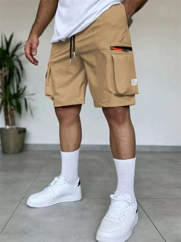 The Southern Atelier - Rekon Cargo Shorts in Quick-Dry Stretch Fabric with Zip Pockets for Travel - The Southern AtelierSKU_1784316609680_393