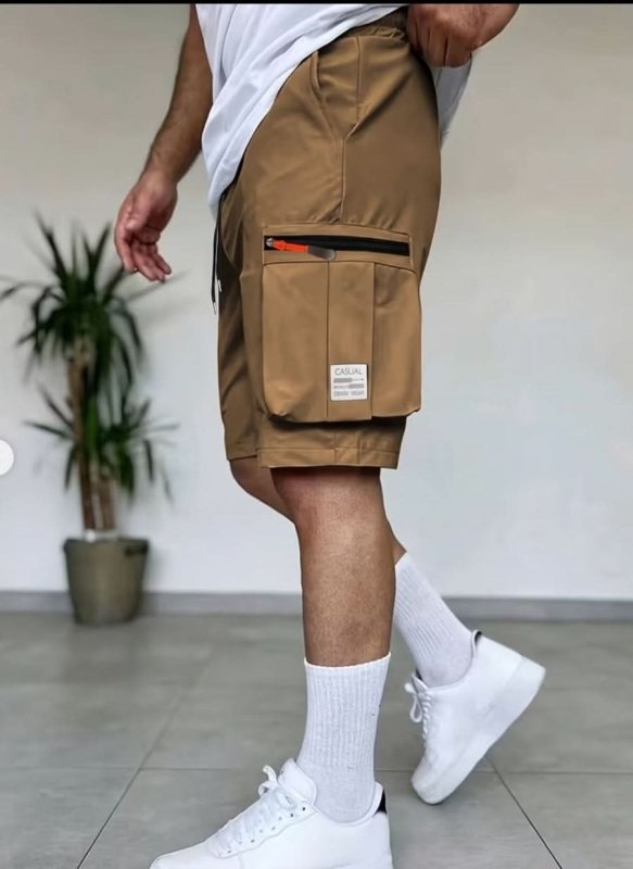 The Southern Atelier - Rekon Cargo Shorts in Quick-Dry Stretch Fabric with Zip Pockets for Travel - The Southern AtelierSKU_1784316609680_854