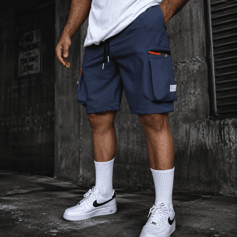 The Southern Atelier - Rekon Cargo Shorts in Quick-Dry Stretch Fabric with Zip Pockets for Travel - The Southern AtelierSKU_1784316609680_854