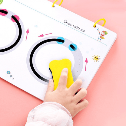 The Southern Atelier - Reusable Handwriting Workbook Set with Erasable Markers for Letter and Number Tracing - The Southern AtelierSKU_1786566318296_615