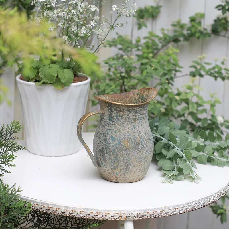 The Southern Atelier – Rustic Galvanised Flower Vase for a Chic and Cosy Atmosphere - The Southern AtelierSKU_1775450019046_816