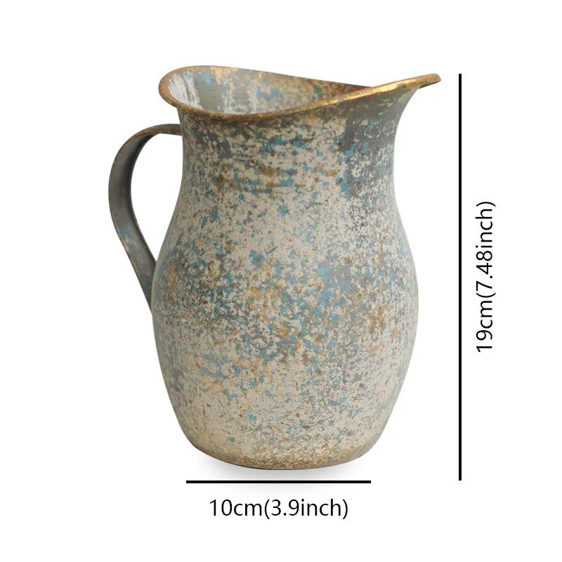 The Southern Atelier – Rustic Galvanised Flower Vase for a Chic and Cosy Atmosphere - The Southern AtelierSKU_1775450019046_816