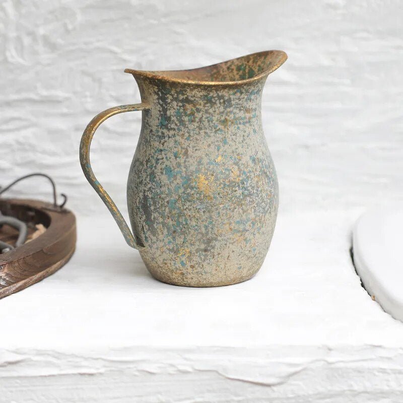 The Southern Atelier – Rustic Galvanised Flower Vase for a Chic and Cosy Atmosphere - The Southern AtelierSKU_1775450019046_816