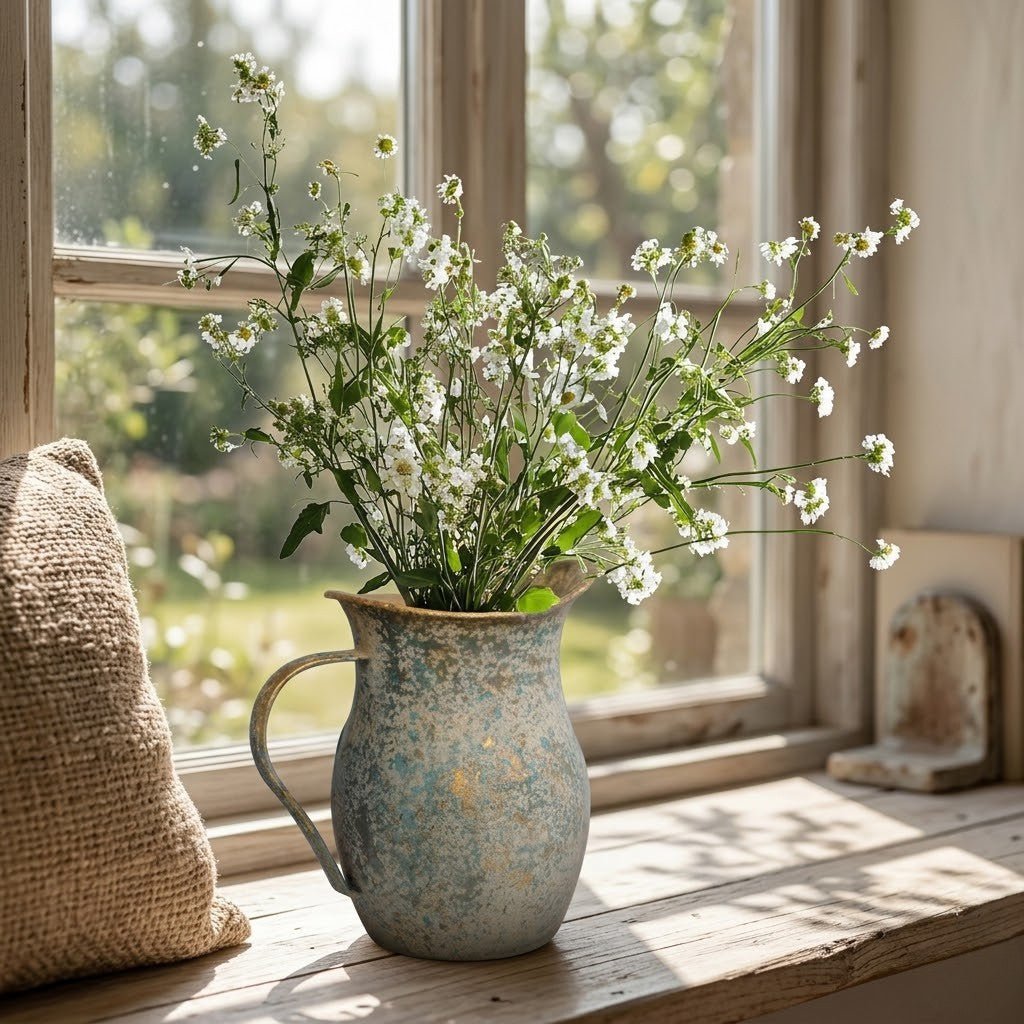 The Southern Atelier – Rustic Galvanised Flower Vase for a Chic and Cosy Atmosphere - The Southern AtelierSKU_1775450019046_816
