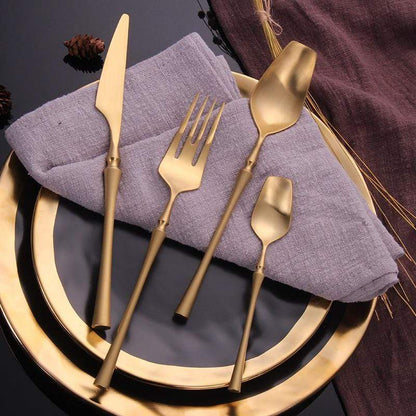 The Southern Atelier – Satin Gold Cutlery Set - The Southern AtelierSKU_1762349632577_677